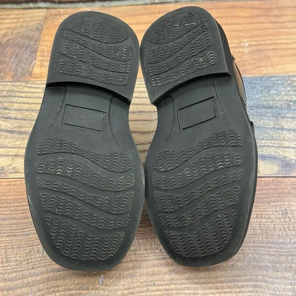 Lito Children's Boys Black Leather Strap Dress Shoes Oxford Wedding Sz Toddler 8